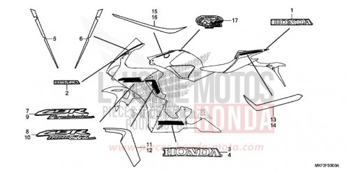 MARCA/STRISCIA (1) CBR1000RAH di 2017
